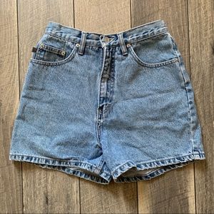 VINTAGE Route 66 High Waisted Jean Shorts